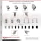 Service Caster 4 Inch 316SS Thermoplastic Rubber 3/8 Inch Threaded Stem Caster Brake SCC, 2PK SS316TS20S414-TPRB-381615-2-TLB-2 - alternate 4